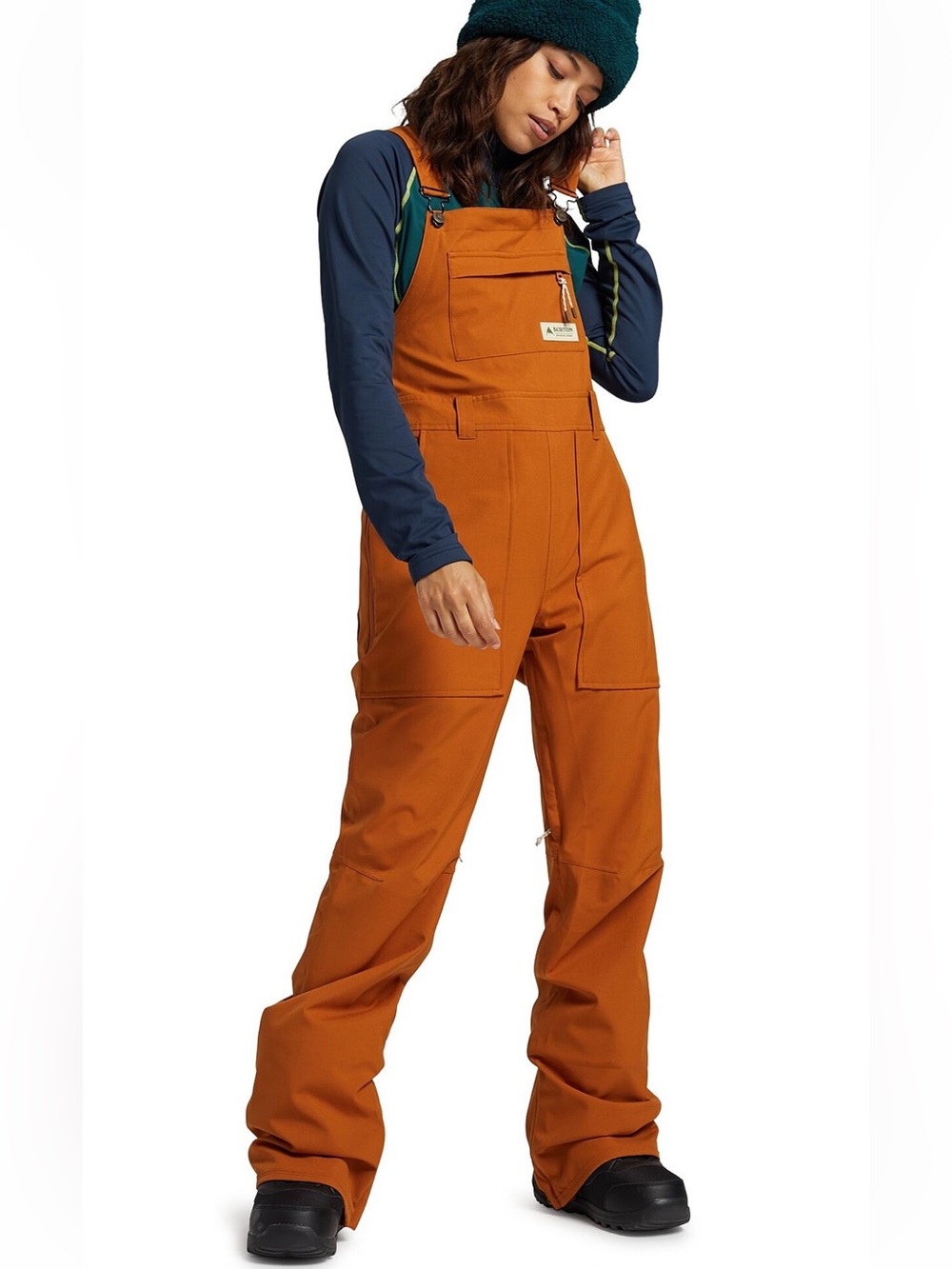 BURTON Avalon Bib Overall Snow Pants Large True Penny Snowboarding Outdoors